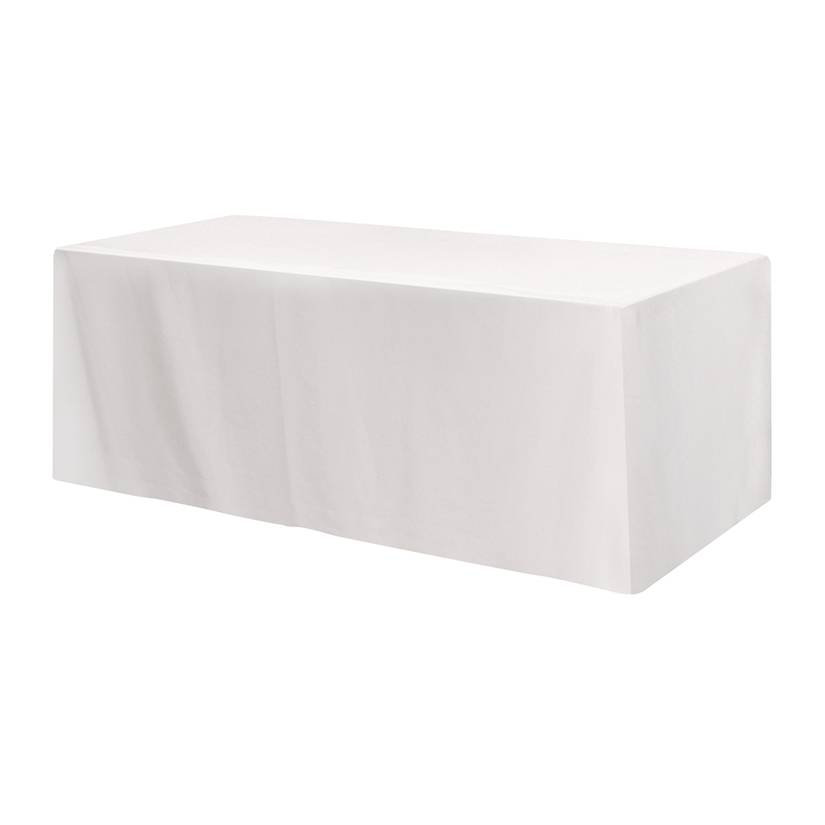 Fitted Poly/cotton 4-sided Table Cover - Fits 8' Standard Table 1