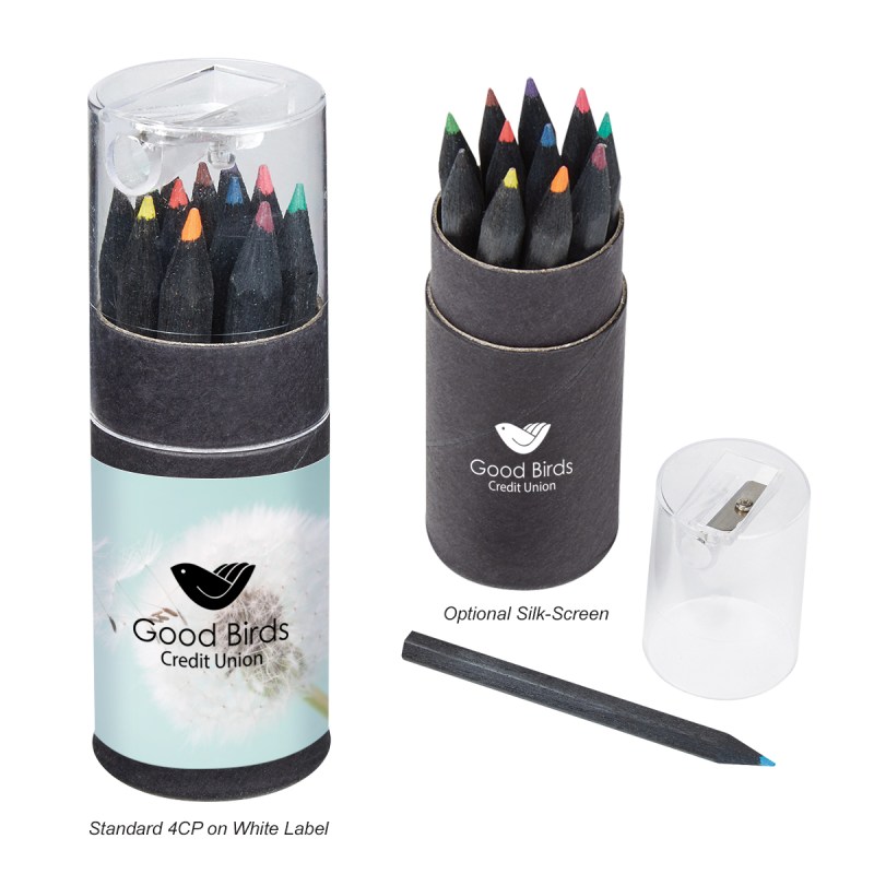Blackwood 12-piece Colored Pencil Set In Tube With Sharpener 1 Blackwood 12-piece Colored Pencil Set In Tube With Sharpener 1