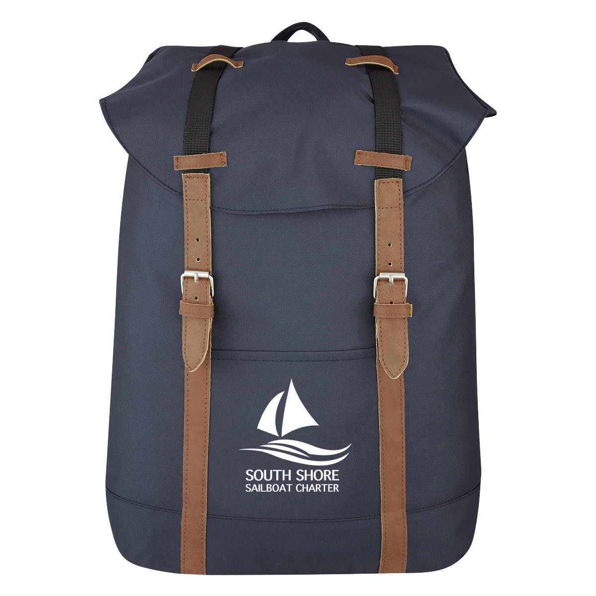 Flap Drawstring Backpack 1
