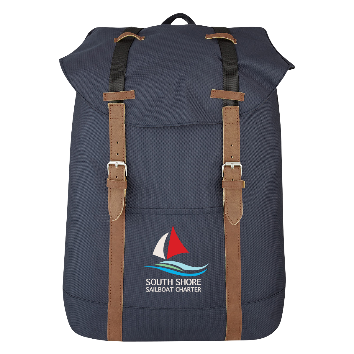 Flap Drawstring Backpack 1