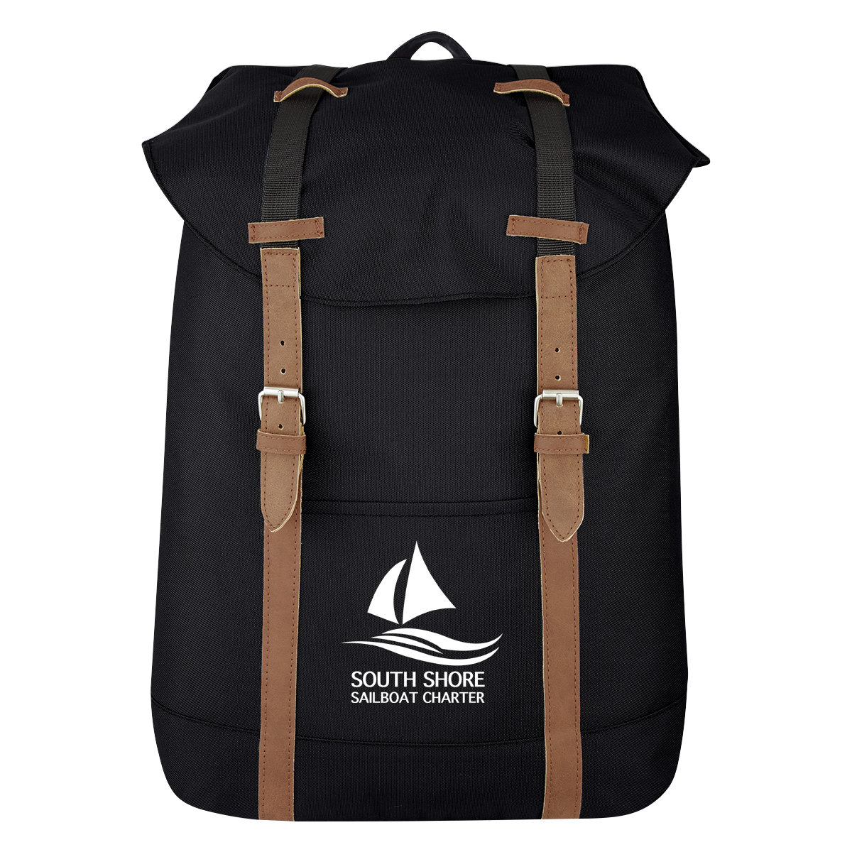 Flap Drawstring Backpack 1