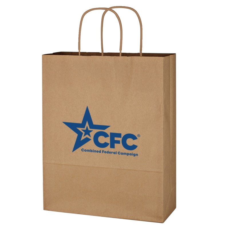 Kraft Paper Brown Shopping Bag - 10" X 13" 1 Kraft Paper Brown Shopping Bag - 10" X 13" 1