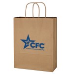 Kraft Paper Brown Shopping Bag - 10" X 13" 1 Kraft Paper Brown Shopping Bag - 10" X 13" 1