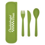 Wheat Utensil Set - 2417 NAT Blank Wheat Utensil Set - 2417 NAT Blank
