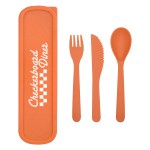 Wheat Utensil Set - 2417 BLU Blank Wheat Utensil Set - 2417 BLU Blank