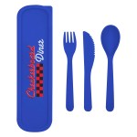 Wheat Utensil Set - 2417 BLU Silkscreen Wheat Utensil Set - 2417 BLU Silkscreen