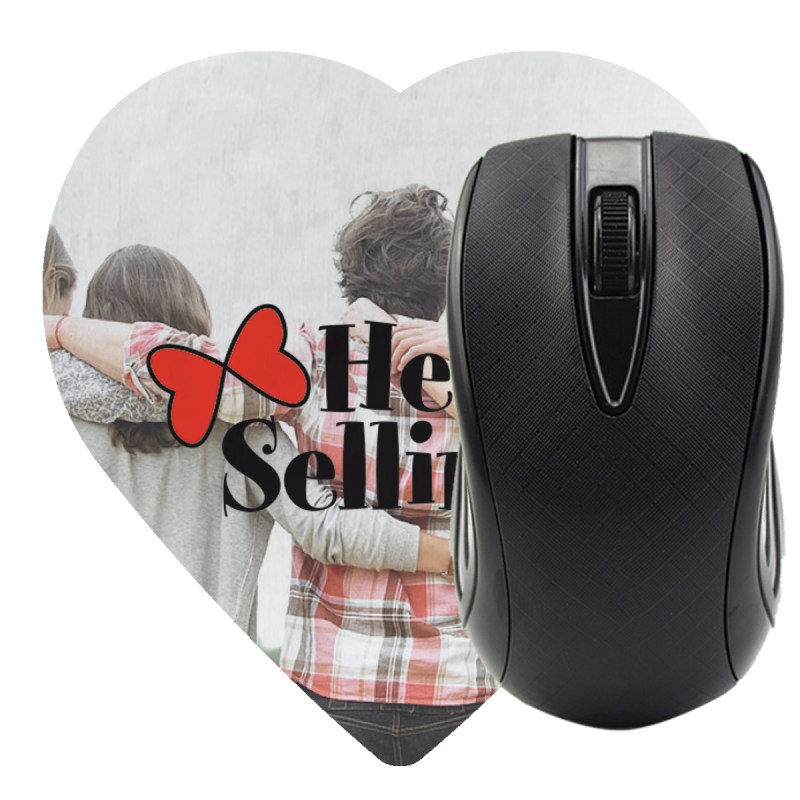 Heart Shaped Computer Mouse Pad - Dye Sublimated 1 Heart Shaped Computer Mouse Pad - Dye Sublimated 1