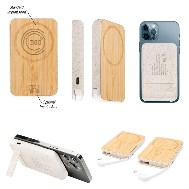 Mag Max Bamboo Wireless Charger Power Bank 1 Mag Max Bamboo Wireless Charger Power Bank 1