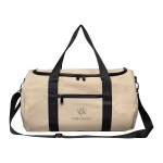 Hudson Recycled Leatherette Duffel Bag - 30142 BEG Colorbrite Hudson Recycled Leatherette Duffel Bag - 30142 BEG Colorbrite