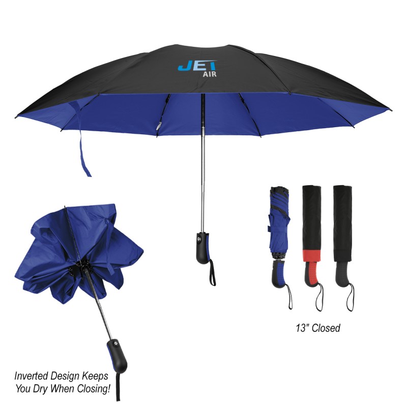 46" Arc Two-tone Rpet Inversion Umbrella 1 46" Arc Two-tone Rpet Inversion Umbrella 1