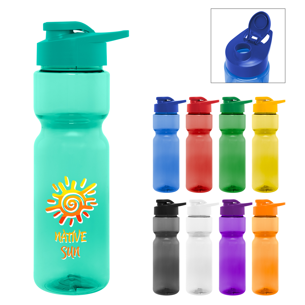 28 Oz. Full Color Clutch Bottle 1