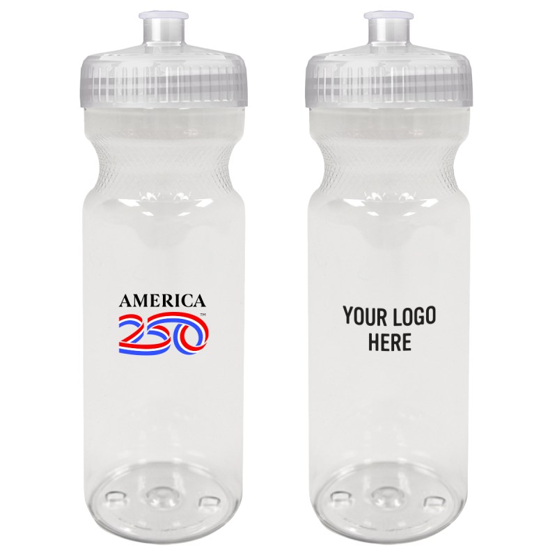 America250™ 28 Oz. Poly-clear™ Fitness Bottle 1 America250™ 28 Oz. Poly-clear™ Fitness Bottle 1