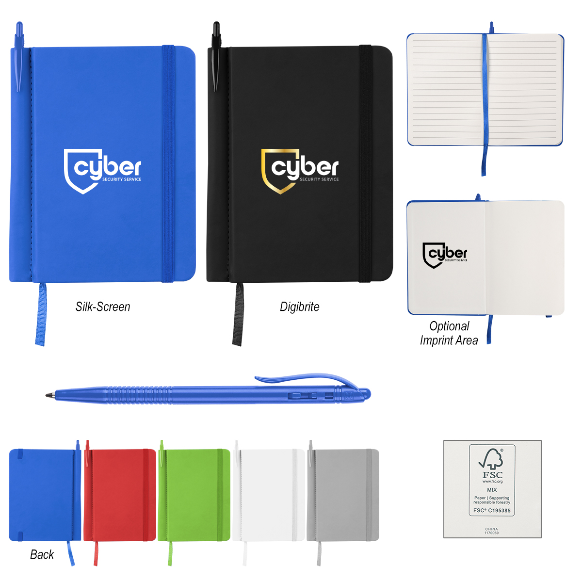 Billie Recycled Jotter With Pen 1