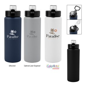 30 Oz. Nolan Recycled Single Wall Stainless Steel Bottle 1 30 Oz. Nolan Recycled Single Wall Stainless Steel Bottle 1
