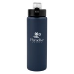 30 Oz. Nolan Recycled Single Wall Stainless Steel Bottle - 50324 NAV Silkscreen 30 Oz. Nolan Recycled Single Wall Stainless Steel Bottle - 50324 NAV Silkscreen