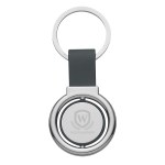 Circular Metal Spinner Key Tag - 4770 SILBLK Blank Circular Metal Spinner Key Tag - 4770 SILBLK Blank