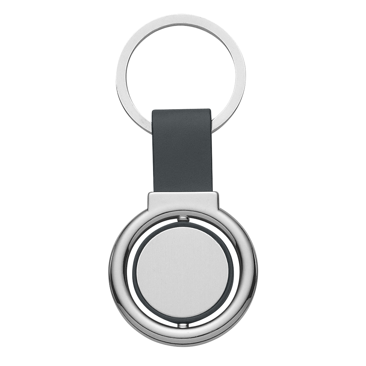 Circular Metal Spinner Key Tag 1