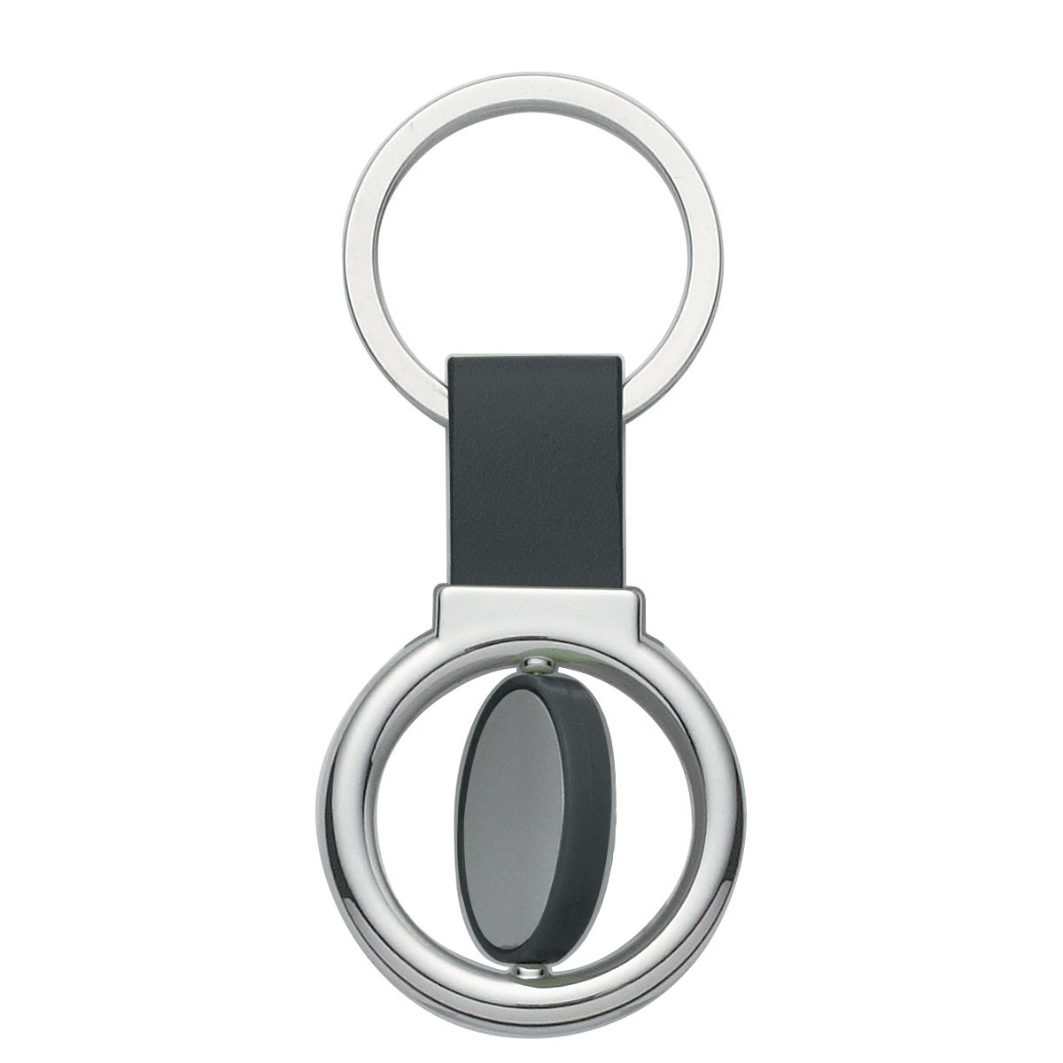 Circular Metal Spinner Key Tag 1