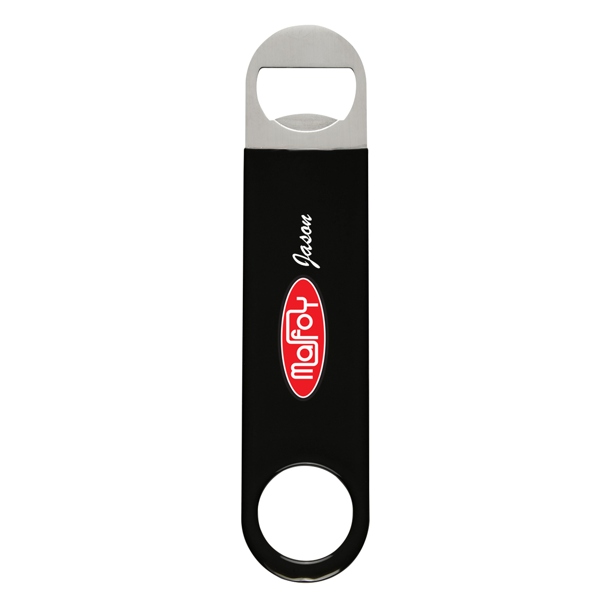 Large Vinyl Coated Stainless Steel Bottle Opener 1