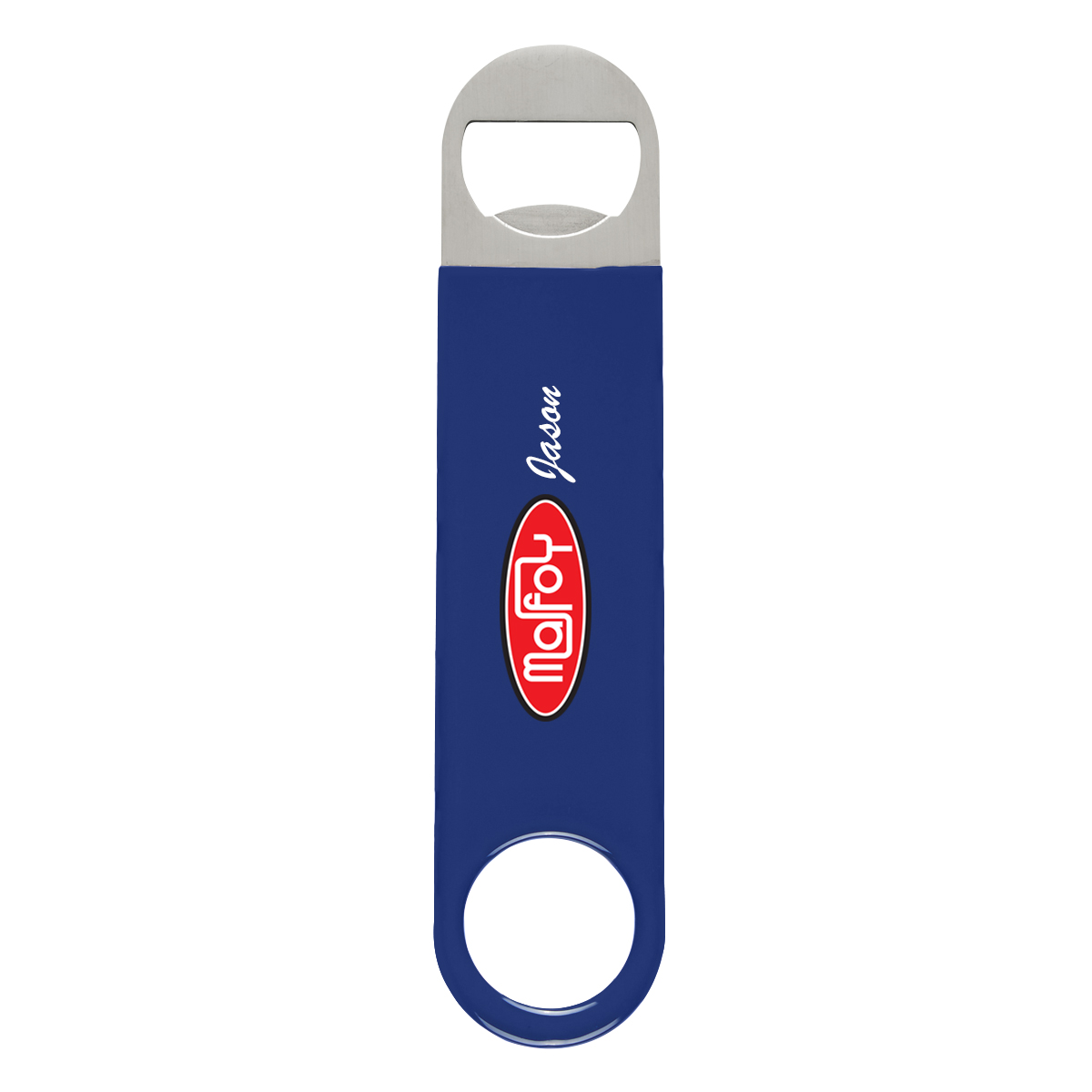 Large Vinyl Coated Stainless Steel Bottle Opener 1
