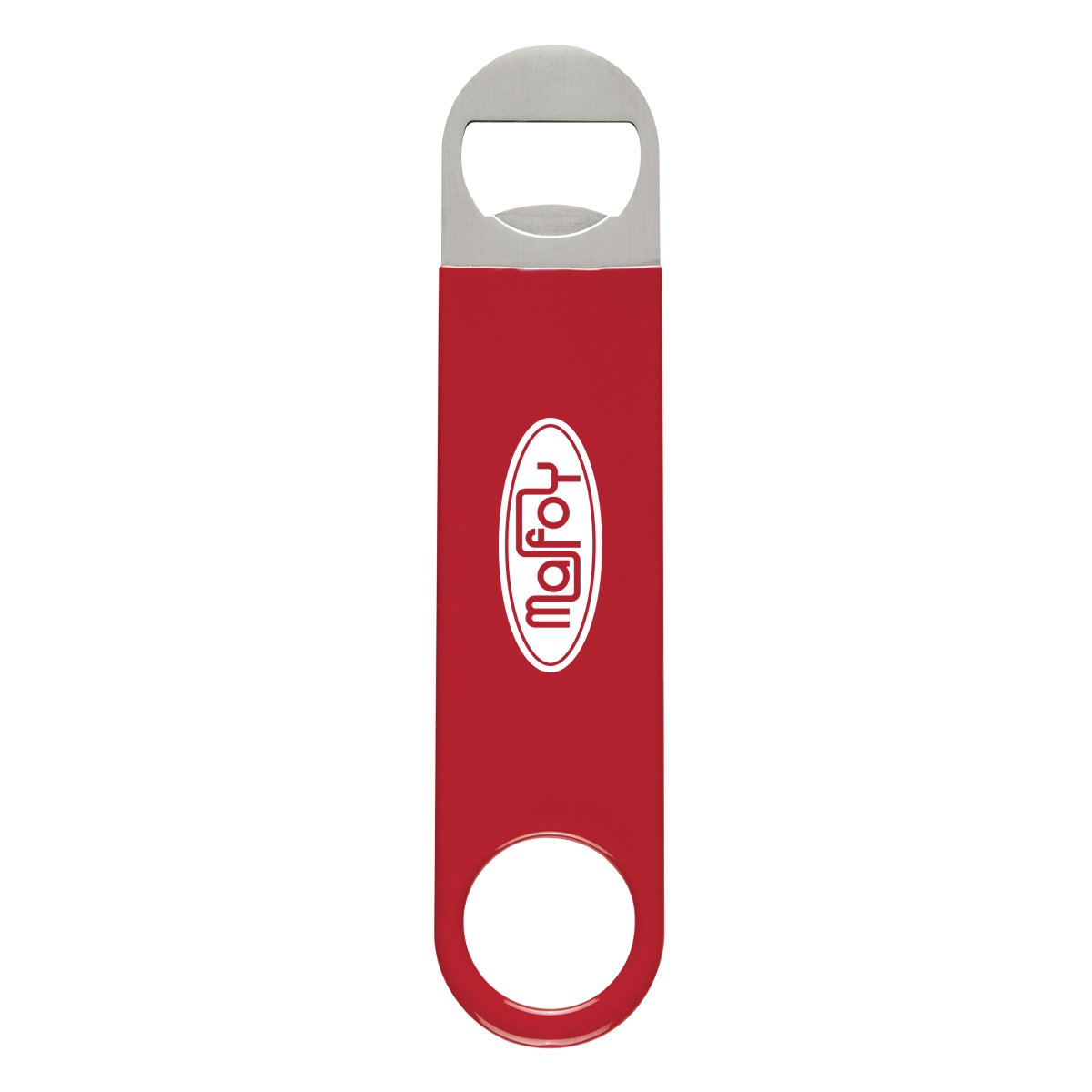 Large Vinyl Coated Stainless Steel Bottle Opener 1