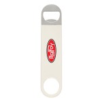Large Vinyl Coated Stainless Steel Bottle Opener - 2024 WHT Digibrite Large Vinyl Coated Stainless Steel Bottle Opener - 2024 WHT Digibrite