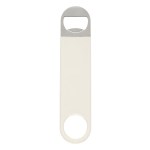 Large Vinyl Coated Stainless Steel Bottle Opener - 2024 WHT Large Vinyl Coated Stainless Steel Bottle Opener - 2024 WHT