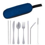 Stainless Steel Cutlery Set In Pouch - 75001 NAV Blank Stainless Steel Cutlery Set In Pouch - 75001 NAV Blank