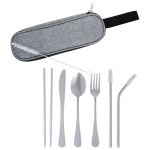 Stainless Steel Cutlery Set In Pouch 2 Stainless Steel Cutlery Set In Pouch 2