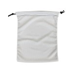 7" W X 9" H Polyester Drawstring Bag - 3777 WHT 7" W X 9" H Polyester Drawstring Bag - 3777 WHT