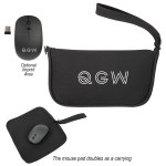 Wireless Mouse With Mousepad Carrying Case 1 Wireless Mouse With Mousepad Carrying Case 1