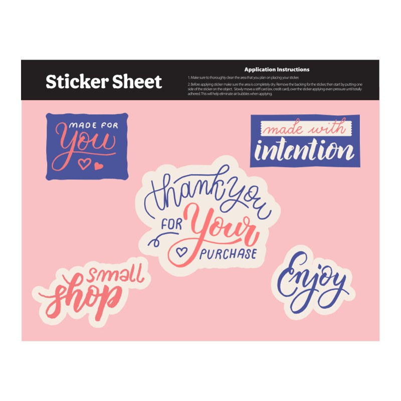 Ultra Removable Sticker Sheet 5.5" X 7" Custom Shapes 1 Ultra Removable Sticker Sheet 5.5" X 7" Custom Shapes 1