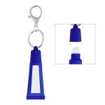 Squeeze Tube Lip Moisturizer With Key Ring - 90069 BLU White Label Blank Squeeze Tube Lip Moisturizer With Key Ring - 90069 BLU White Label Blank