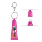 Squeeze Tube Lip Moisturizer With Key Ring - 90069 FUS White Label 4CP Squeeze Tube Lip Moisturizer With Key Ring - 90069 FUS White Label 4CP