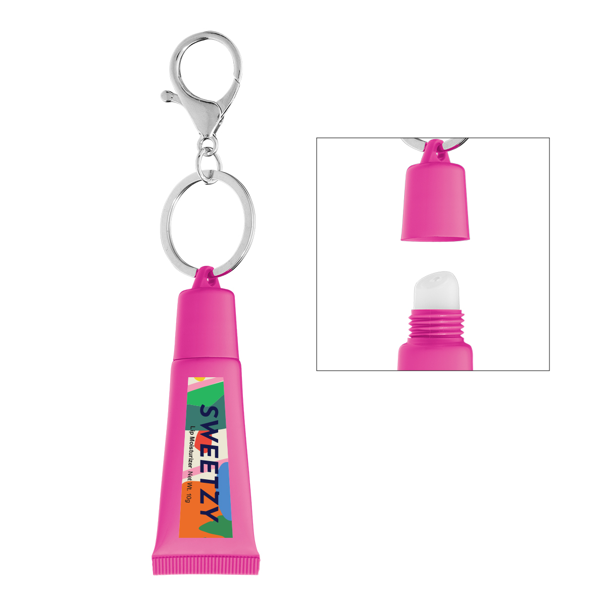 Squeeze Tube Lip Moisturizer With Key Ring 1