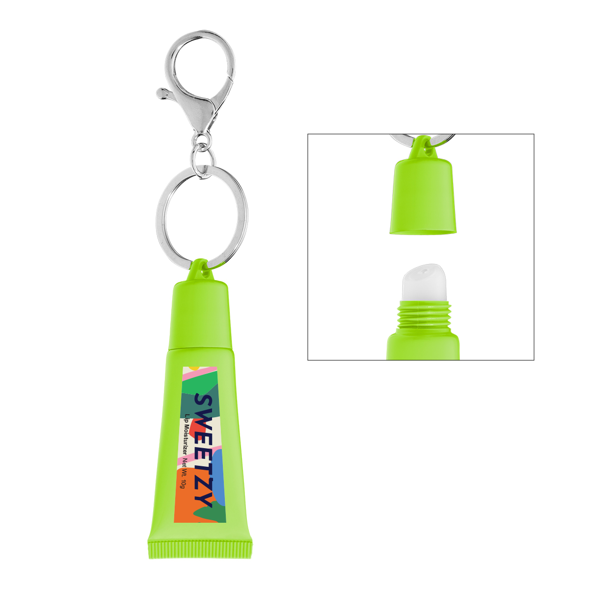 Squeeze Tube Lip Moisturizer With Key Ring 1