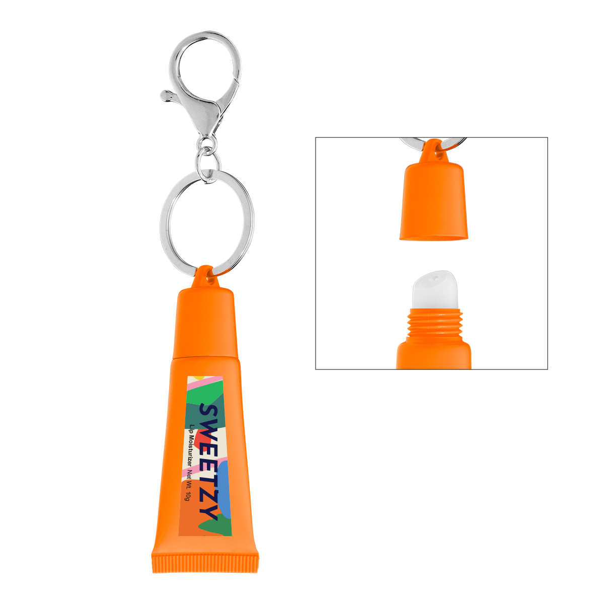 Squeeze Tube Lip Moisturizer With Key Ring 1