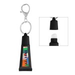 Squeeze Tube Lip Moisturizer With Key Ring - 90069 BLK White Label 4CP Squeeze Tube Lip Moisturizer With Key Ring - 90069 BLK White Label 4CP