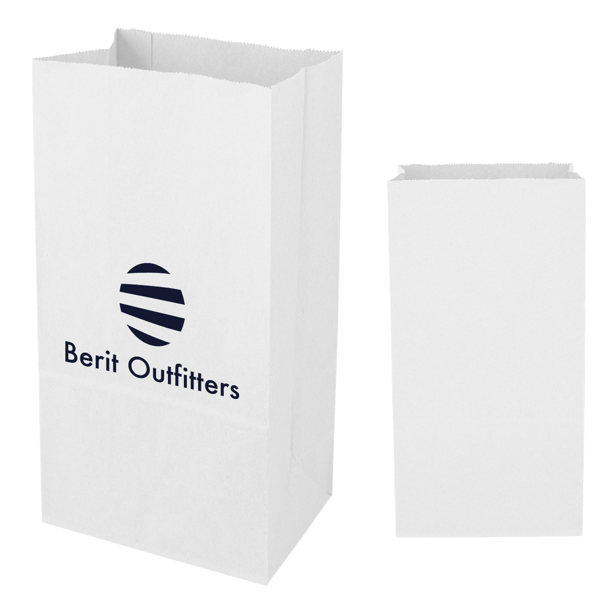 12# Sos Kraft Paper Bag - 7.06" X 13.75" 1