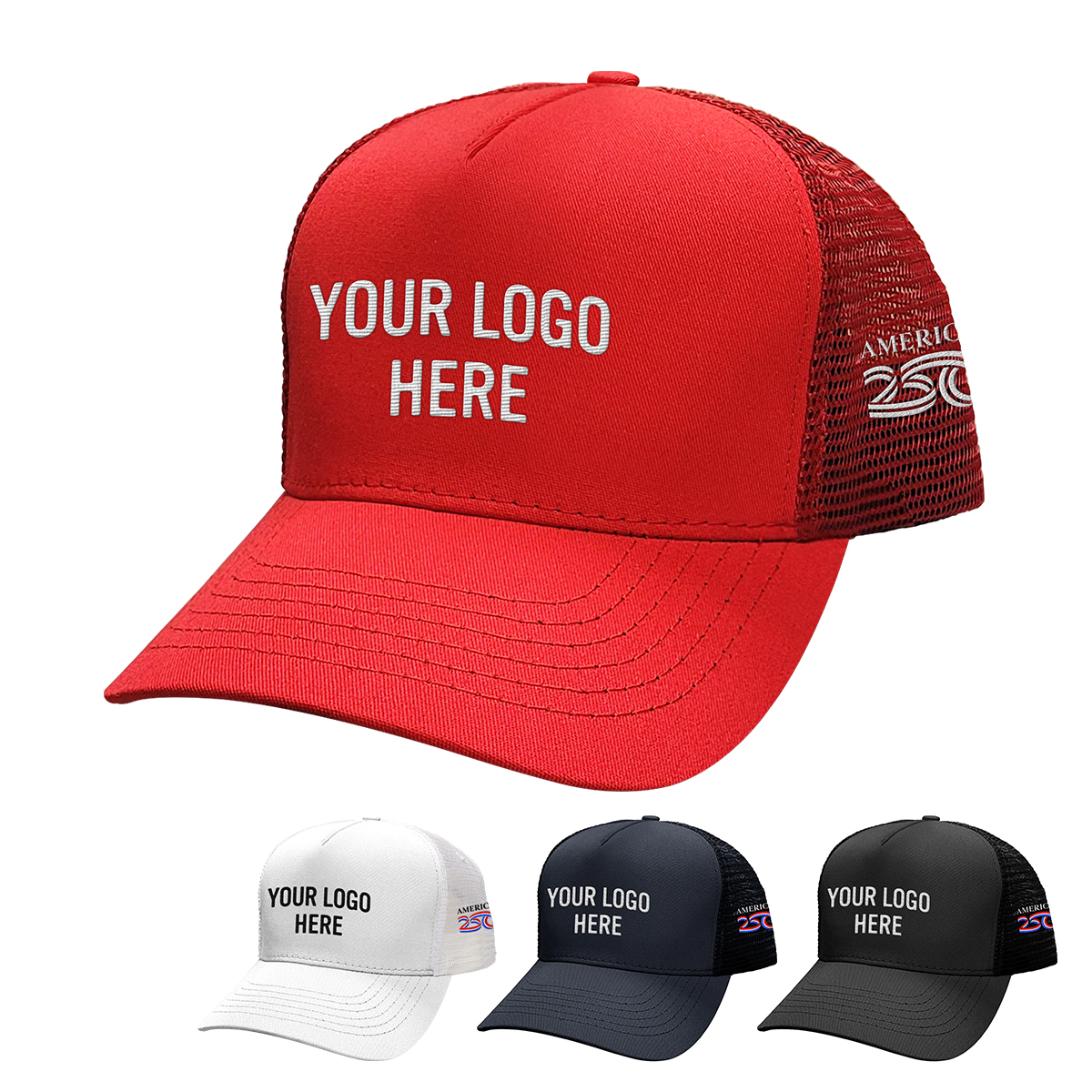 America250™ 5 Panel Trucker Cap 1