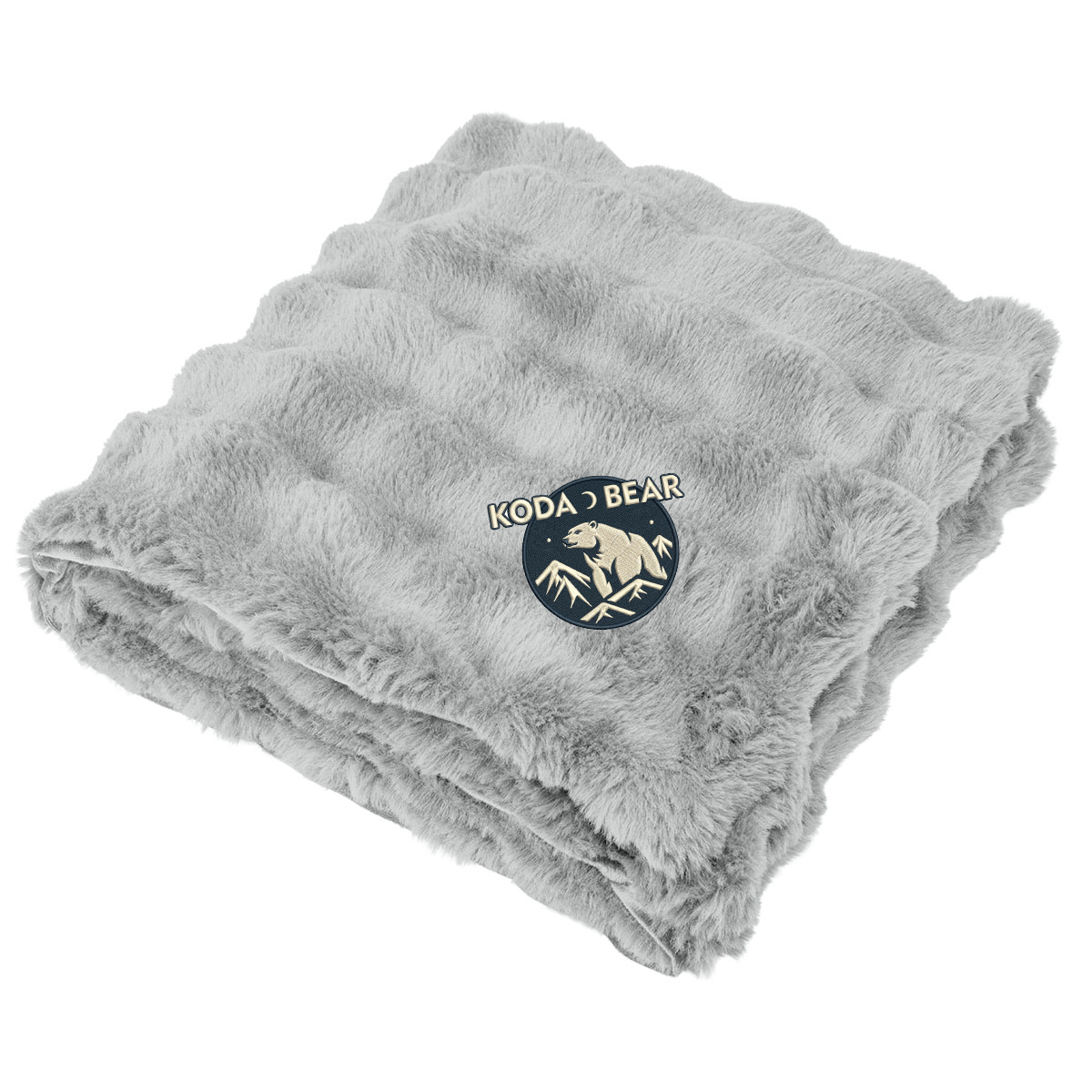Faux Fur Rpet Bubble Blanket 1