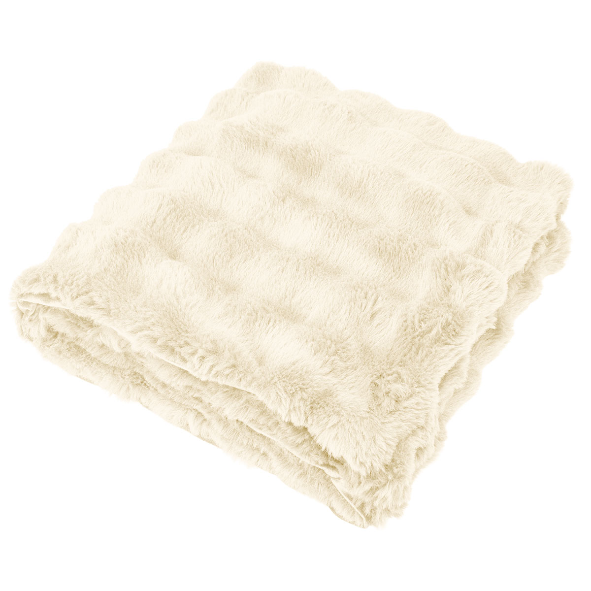 Faux Fur Rpet Bubble Blanket 1