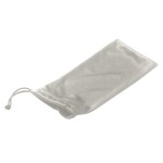 Microfiber Pouch With Drawstring - 6243 SIL Blank Microfiber Pouch With Drawstring - 6243 SIL Blank