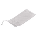 Microfiber Pouch With Drawstring - 6243 WHT Blank Microfiber Pouch With Drawstring - 6243 WHT Blank