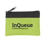 Zippered Coin Pouch - 291 RED Silkscreen Zippered Coin Pouch - 291 RED Silkscreen