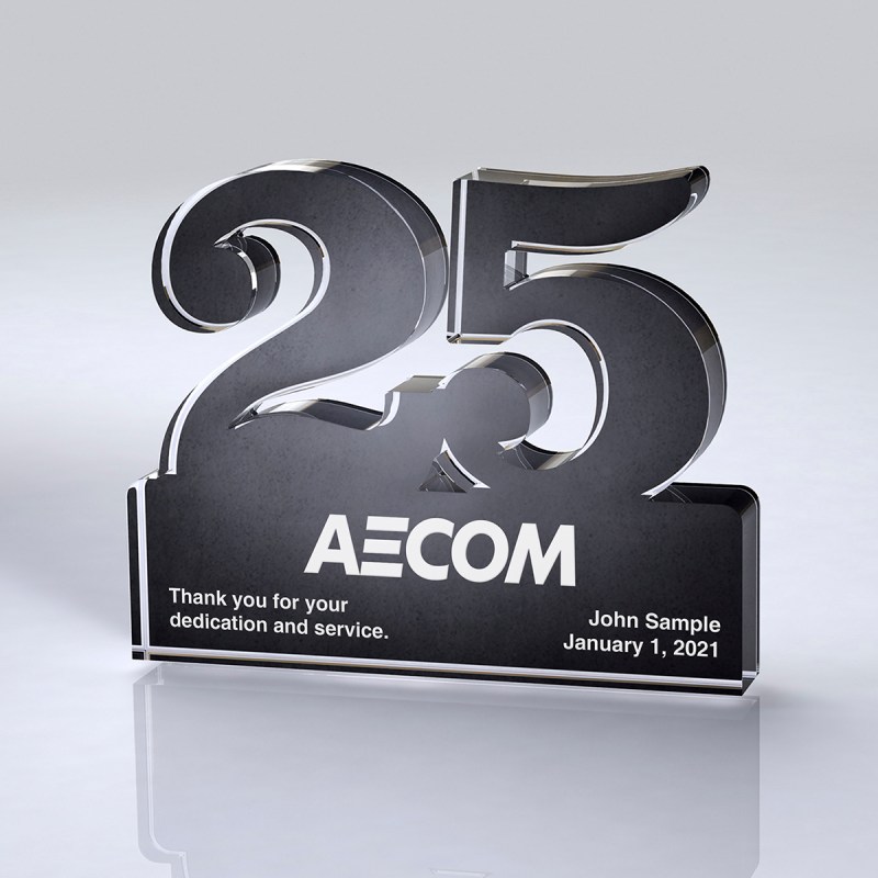 Freestanding 25 Year Anniversary Award 1 Freestanding 25 Year Anniversary Award 1