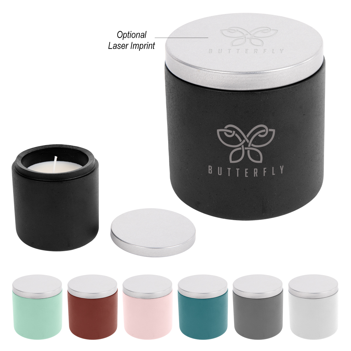 Cali Clay Cement Candle 1
