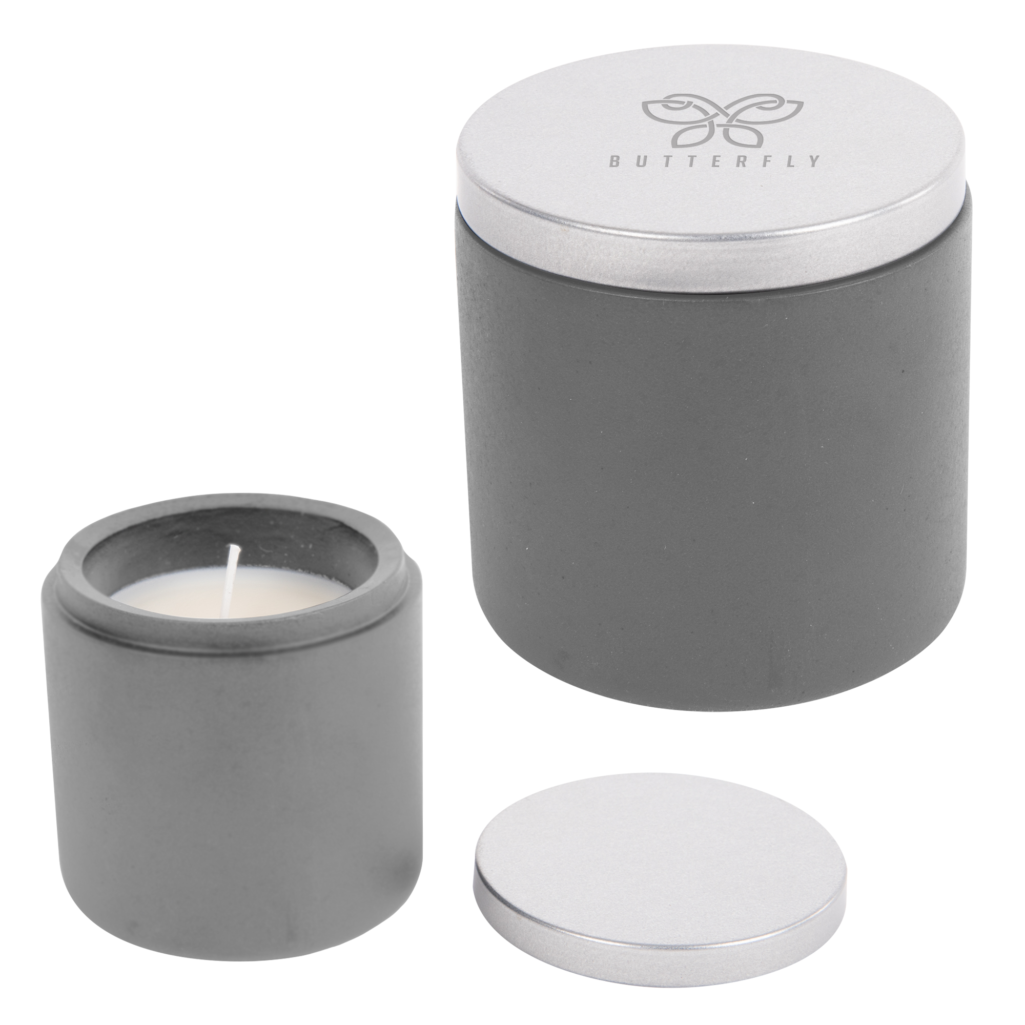 Cali Clay Cement Candle 1