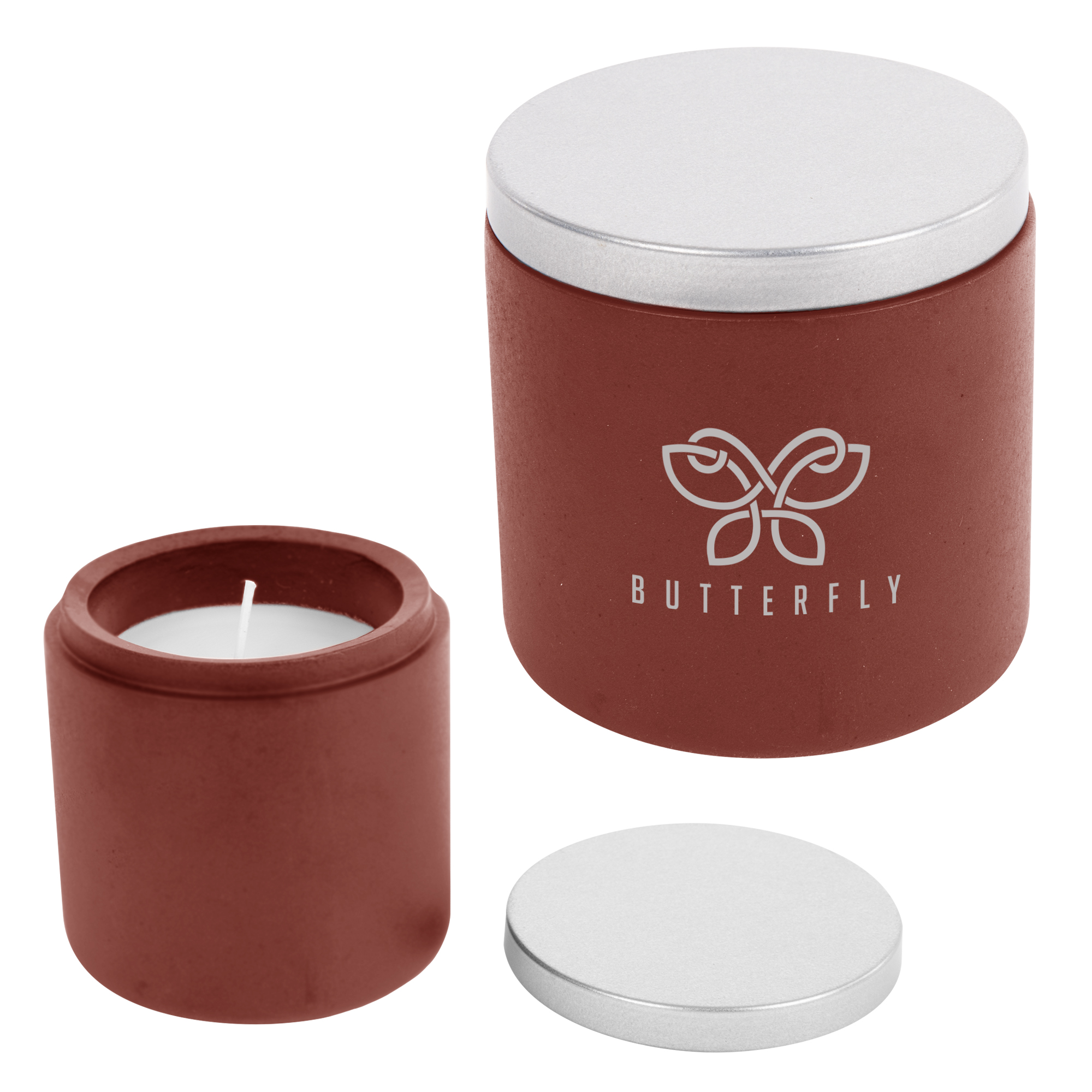 Cali Clay Cement Candle 1