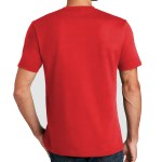 District Re-tee - DT8000 rubyred model side District Re-tee - DT8000 rubyred model side